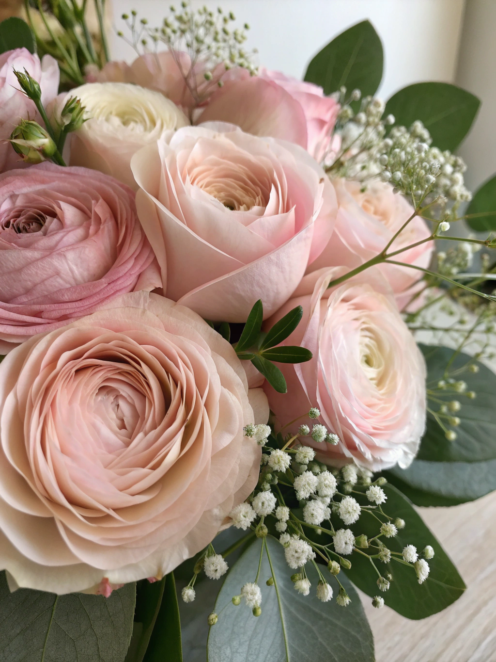 Gros plan sur des fleurs de mariage